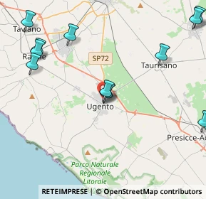 Mappa Via Mercurio, 73059 Ugento LE, Italia (6.02214)