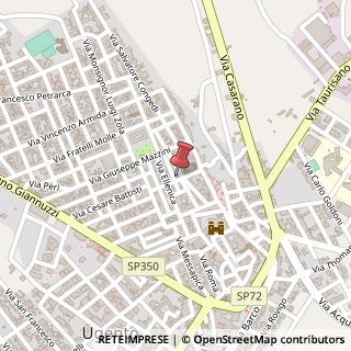 Mappa Via Mercurio, 27, 73059 Ugento, Lecce (Puglia)