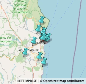 Mappa Via Baccàsara, 08048 Tortolì NU, Italia (7.75154)