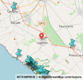 Mappa Via Pietro Vitale, 73059 Ugento LE, Italia (6.8475)