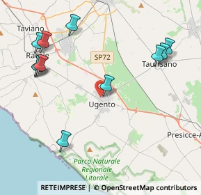 Mappa Via Pietro Vitale, 73059 Ugento LE, Italia (5.34636)