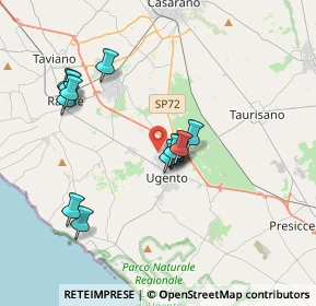Mappa Via E. Petrella, 73059 Ugento LE, Italia (3.62462)