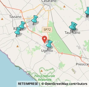 Mappa Via E. Petrella, 73059 Ugento LE, Italia (6.54545)