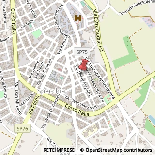 Mappa Via Dante Alighieri, 17, 73040 Specchia, Lecce (Puglia)