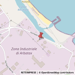 Mappa zona Industriale Baccasara, 08048 Tortolì NU, Italia, 08048 Tortolì, Nuoro (Sardegna)