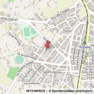 Mappa Via Giovanni Gentile, 26, 73039 Tricase, Lecce (Puglia)
