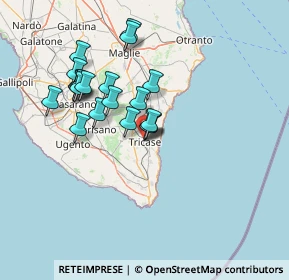 Mappa Viale Stazione, 73039 Tricase LE, Italia (13.689)