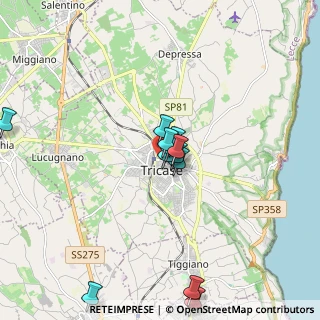 Mappa Viale Stazione, 73039 Tricase LE, Italia (1.79333)
