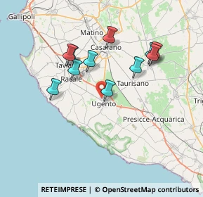 Mappa Via Mascagni, 73059 Ugento LE, Italia (7.22182)