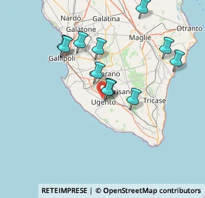 Mappa Via Mascagni, 73059 Ugento LE, Italia (14.91727)