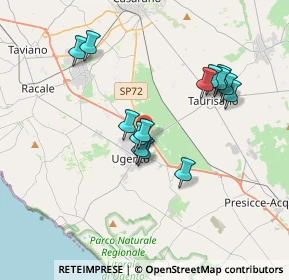 Mappa Via Comunale Ant. DI Taurisano, 73059 Ugento LE, Italia (3.53929)