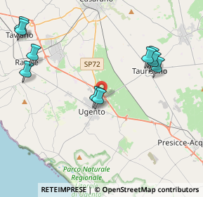 Mappa Via Comunale Ant. DI Taurisano, 73059 Ugento LE, Italia (5.65167)