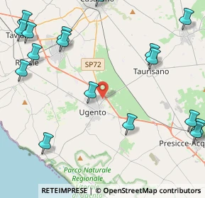 Mappa Via Taurisano Zona Artigianale, 73059 Ugento LE, Italia (6.8285)