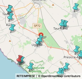 Mappa Via Comunale Ant. DI Taurisano, 73059 Ugento LE, Italia (6.999)