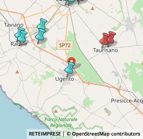Mappa Via Taurisano Zona Artigianale, 73059 Ugento LE, Italia (6.996)