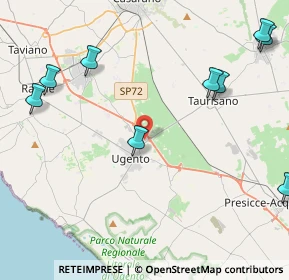 Mappa Via Comunale Ant. DI Taurisano, 73059 Ugento LE, Italia (6.74583)