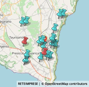 Mappa Via Giaccari, 73039 Tricase LE, Italia (6.6635)