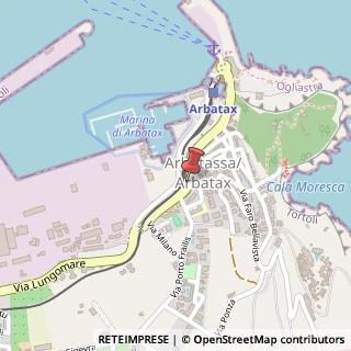 Mappa Via Lungomare, 38, 08048 Arbatax OG, Italia, 08048 Tortolì, Nuoro (Sardegna)