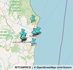 Mappa Riva Molo di Ponente, 08048 Tortolì NU, Italia (10.10667)