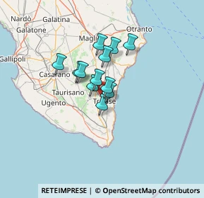 Mappa Via Andrea Giaccari, 73039 Tricase LE, Italia (8.91583)