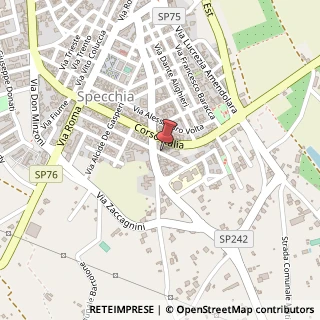 Mappa Via Guglielmo Marconi, 73, 73040 Specchia, Lecce (Puglia)