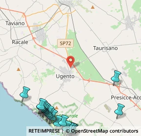 Mappa Via delle Industrie, 73059 Ugento LE, Italia (7.392)