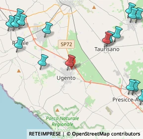 Mappa Via delle Industrie, 73059 Ugento LE, Italia (7.08)