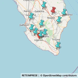 Mappa Via delle Industrie, 73059 Ugento LE, Italia (16.45545)