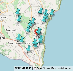 Mappa Piazza Castello dei Trane, 73039 Tricase LE, Italia (6.693)