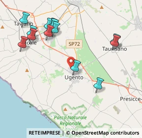 Mappa Viale Aldo Moro, 73059 Ugento LE, Italia (5.02)