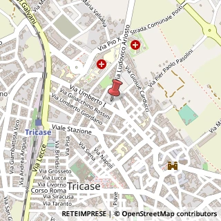 Mappa Via pio xii, 73039 Tricase, Lecce (Puglia)