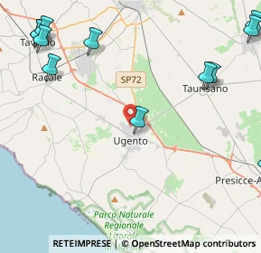 Mappa Via Ugo Foscolo, 73059 Ugento LE, Italia (7.558)