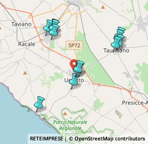 Mappa Via Ugo Foscolo, 73059 Ugento LE, Italia (4.255)