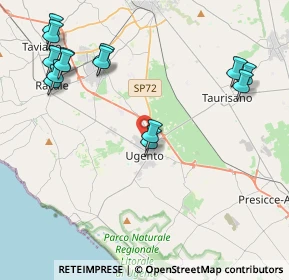 Mappa Via Ugo Foscolo, 73059 Ugento LE, Italia (5.42071)