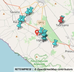 Mappa CAP, 73059 Ugento LE, Italia (3.68846)