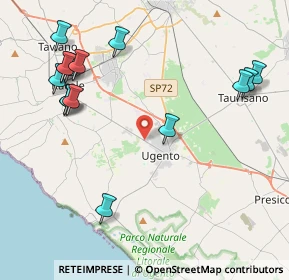 Mappa CAP, 73059 Ugento LE, Italia (5.40933)