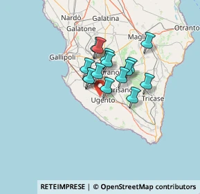 Mappa CAP, 73059 Ugento LE, Italia (9.42467)