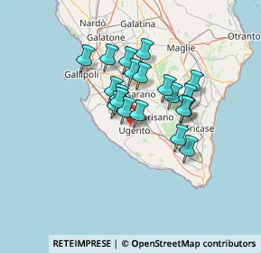 Mappa CAP, 73059 Ugento LE, Italia (10.8715)