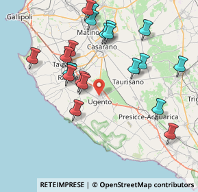 Mappa Via Francesco Petrarca, 73059 Ugento LE, Italia (9.053)