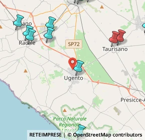 Mappa Via Armida Nazareno, 73059 Ugento LE, Italia (7.08895)