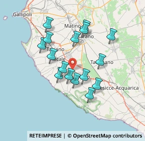 Mappa Zona Industriale, 73059 Ugento LE, Italia (6.66625)