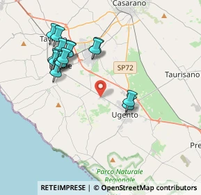 Mappa Zona Industriale, 73059 Ugento LE, Italia (4.17)