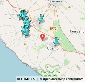 Mappa S.P. Ugento - Racale - Z.I, 73059 Ugento LE, Italia (4.61923)