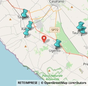 Mappa S.P. Ugento - Racale - Z.I, 73059 Ugento LE, Italia (5.77818)