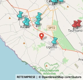 Mappa Zona Industriale, 73059 Ugento LE, Italia (6.8125)