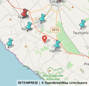 Mappa S.P. Ugento - Racale - Z.I, 73059 Ugento LE, Italia (6.46182)