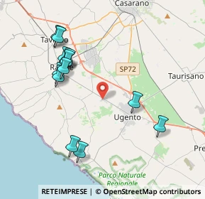 Mappa S.P. Ugento - Racale - Z.I, 73059 Ugento LE, Italia (4.52923)