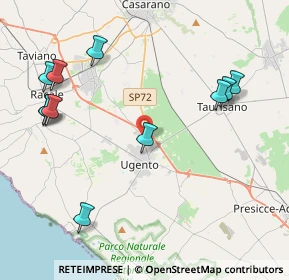 Mappa Via Casarano, 73059 Ugento LE, Italia (5.27455)