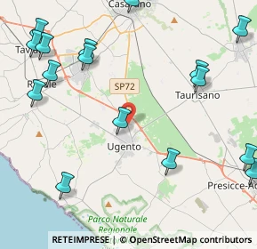Mappa Via Casarano, 73059 Ugento LE, Italia (6.6825)