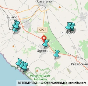 Mappa Via Casarano, 73059 Ugento LE, Italia (5.68563)